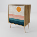 TWO HALVES 1-Door Sideboard in Oak Effect