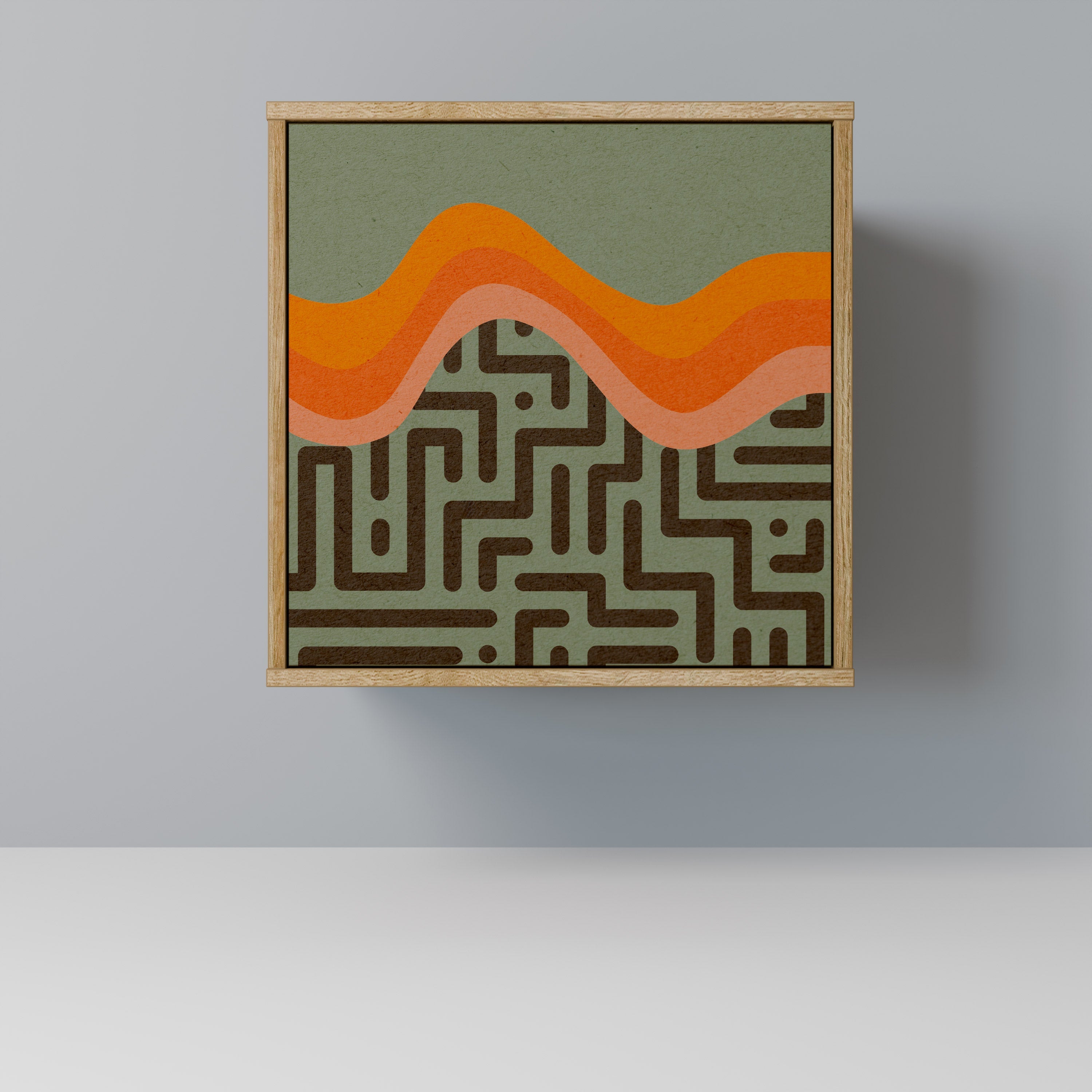 SIMPLE SOLUTIONS Aparador de 1 Porta em Efeito Carvalho