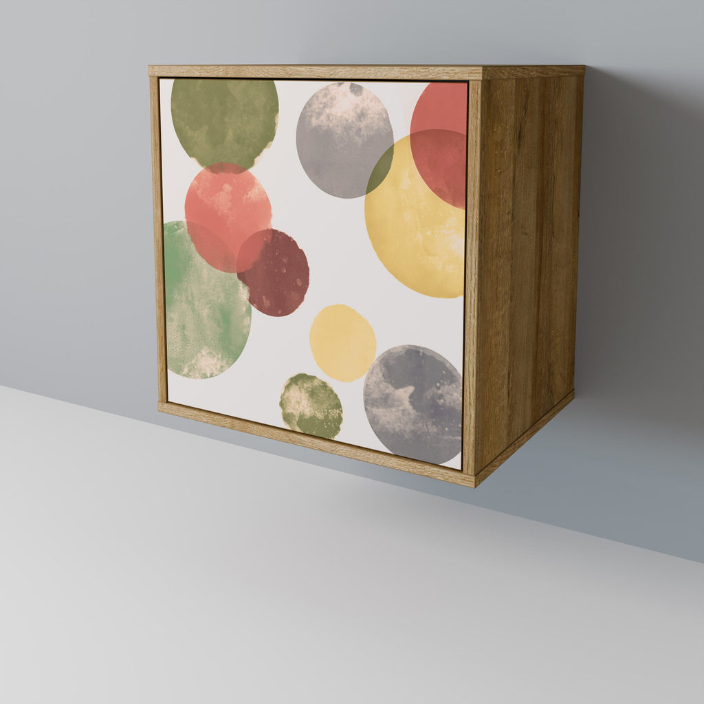 FLEETING HAPPINESS Aparador de 1 Porta em Efeito Carvalho