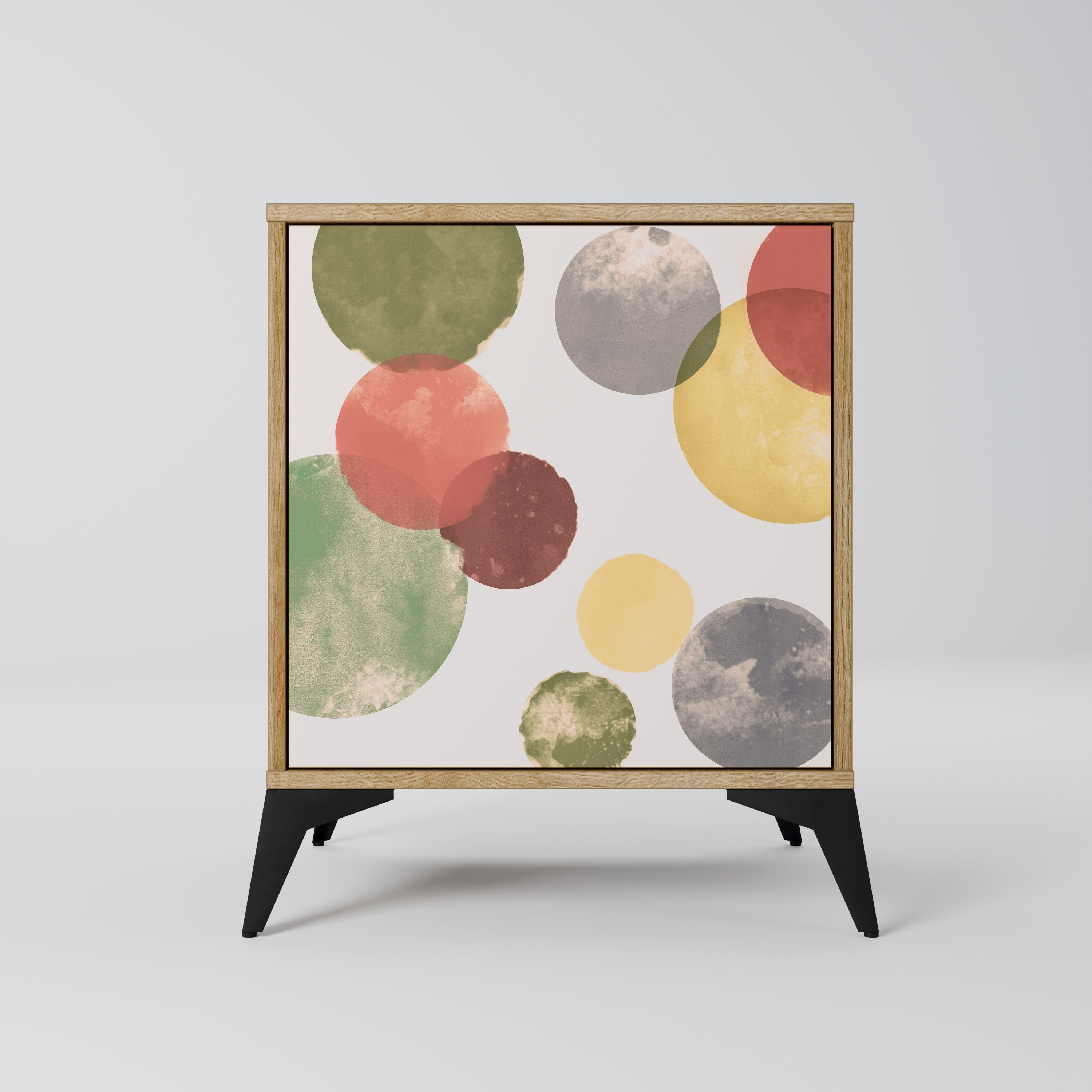 FLEETING HAPPINESS Aparador de 1 Porta em Efeito Carvalho