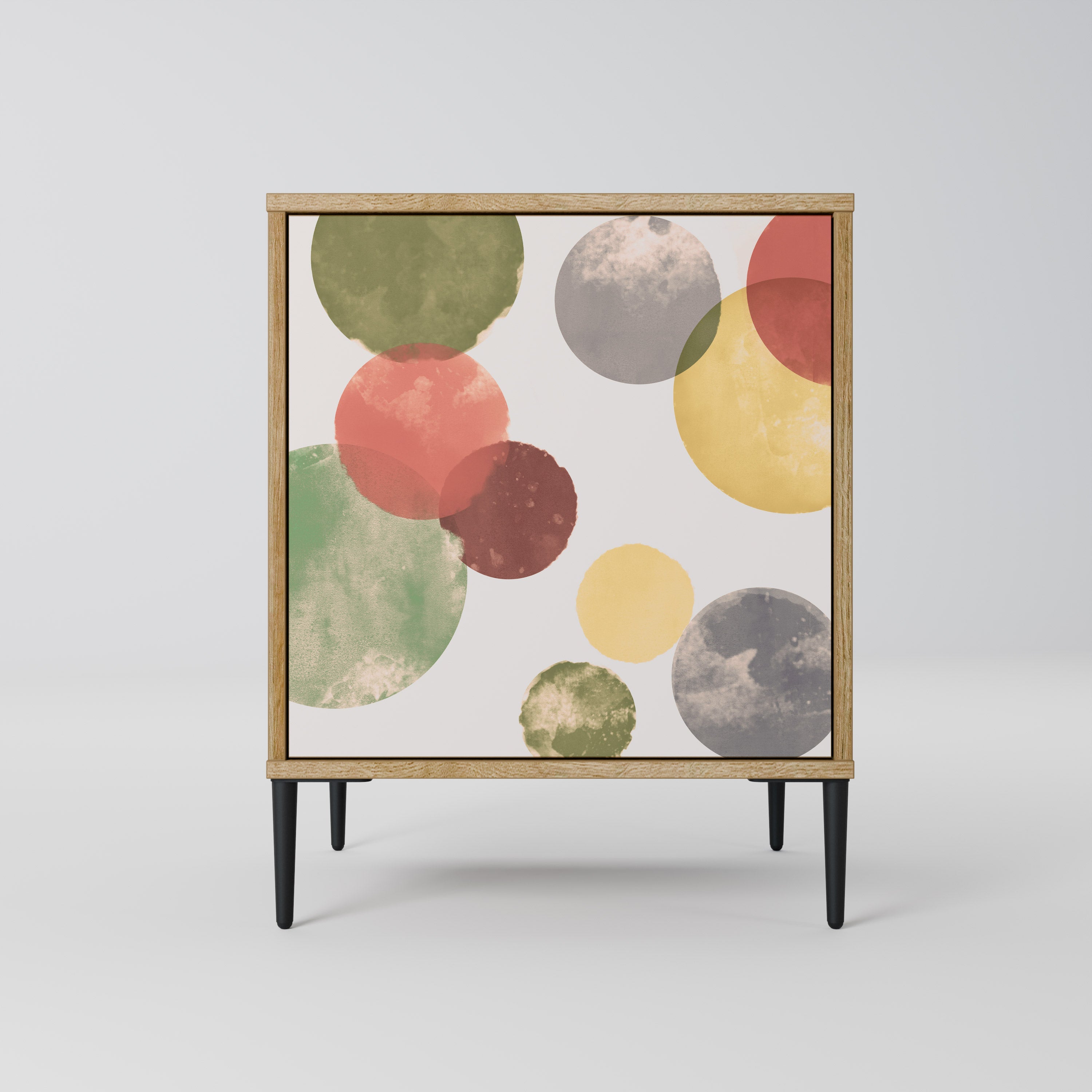 FLEETING HAPPINESS Aparador de 1 Porta em Efeito Carvalho