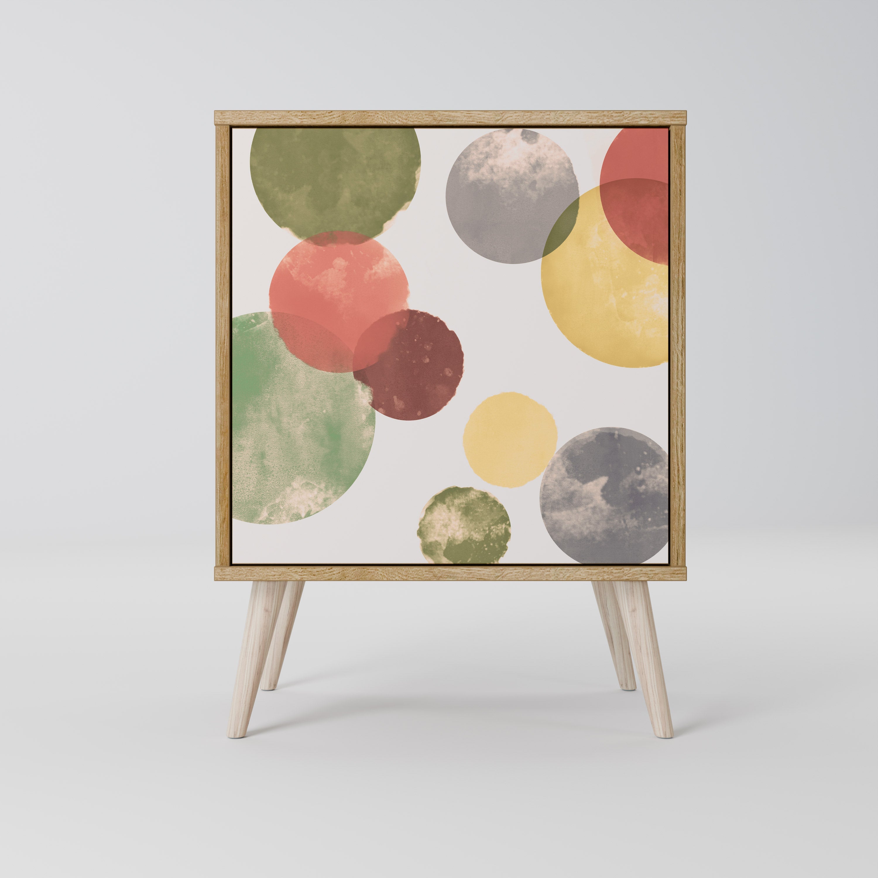 FLEETING HAPPINESS Aparador de 1 Porta em Efeito Carvalho