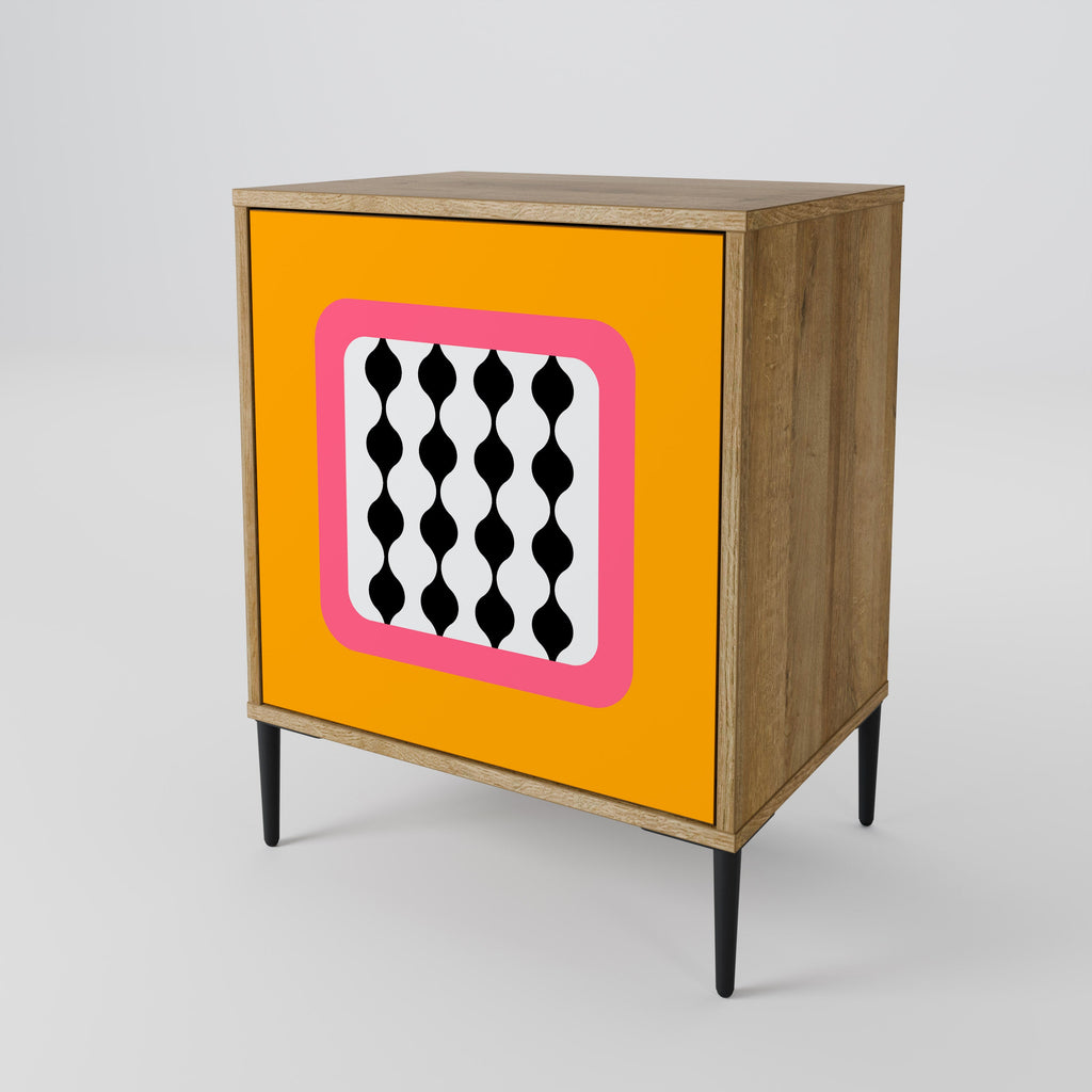 TEARS IN HEAVEN 1-Door Sideboard in Oak Effect