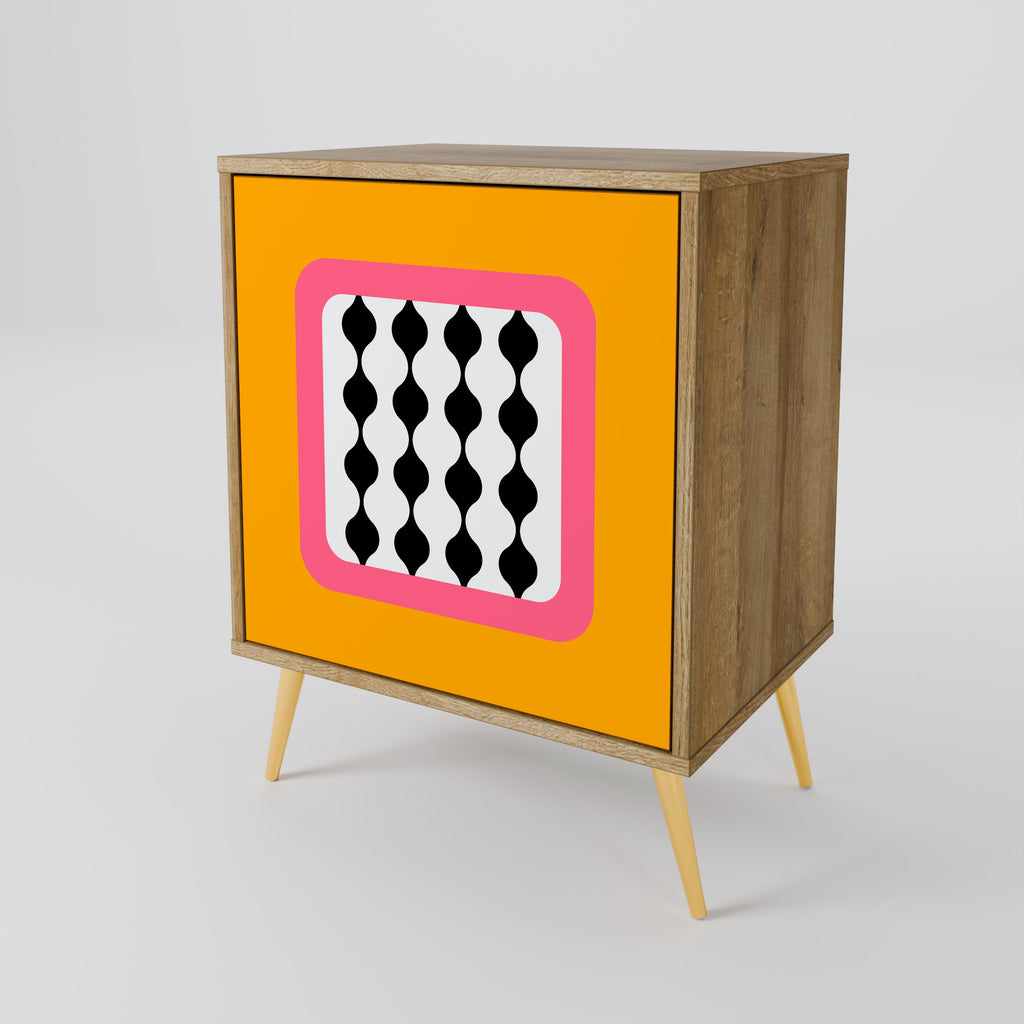 TEARS IN HEAVEN 1-Door Sideboard in Oak Effect