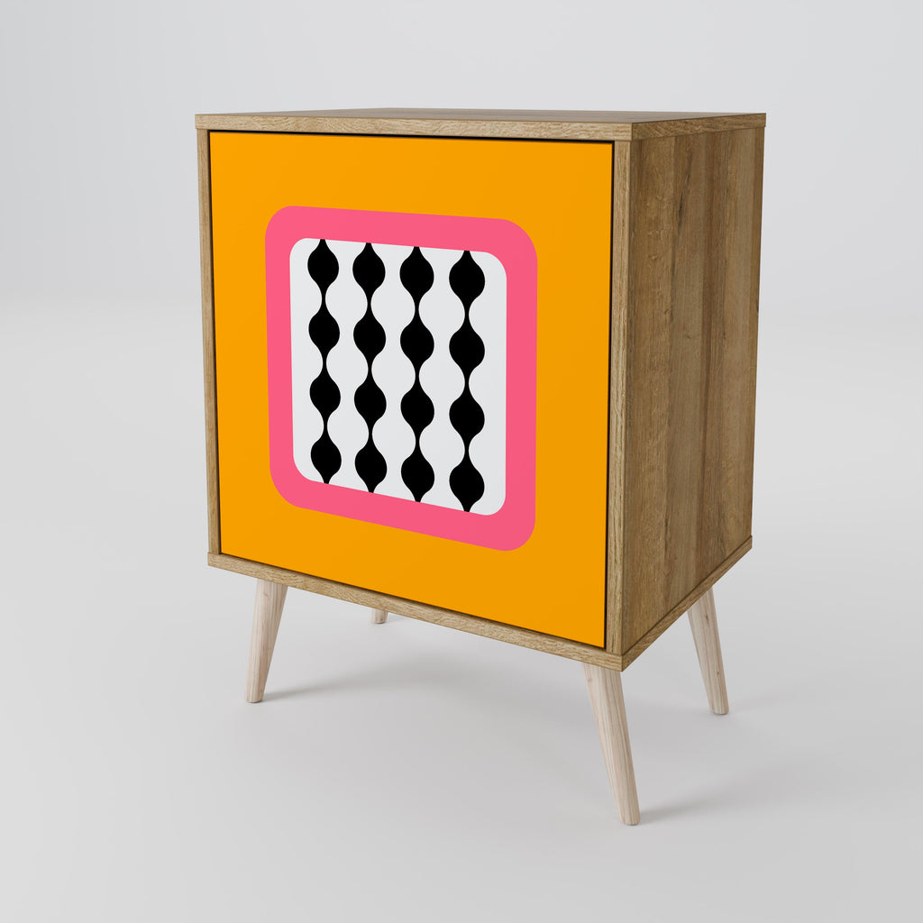 TEARS IN HEAVEN 1-Door Sideboard in Oak Effect