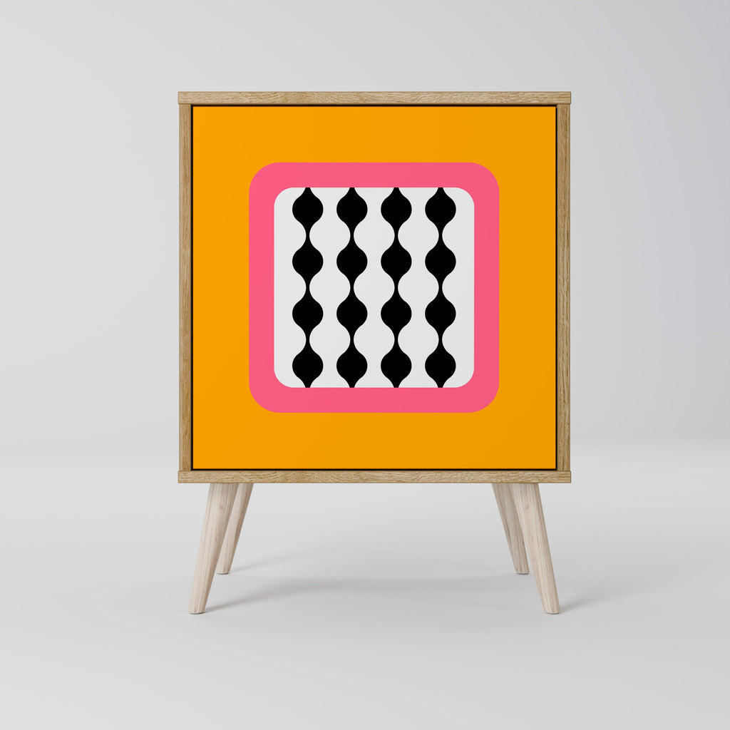 TEARS IN HEAVEN 1-Door Sideboard in Oak Effect