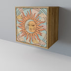 MYSTICAL STRUCTURE 1-Door Sideboard in Oak Effect