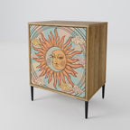 MYSTICAL STRUCTURE 1-Door Sideboard in Oak Effect
