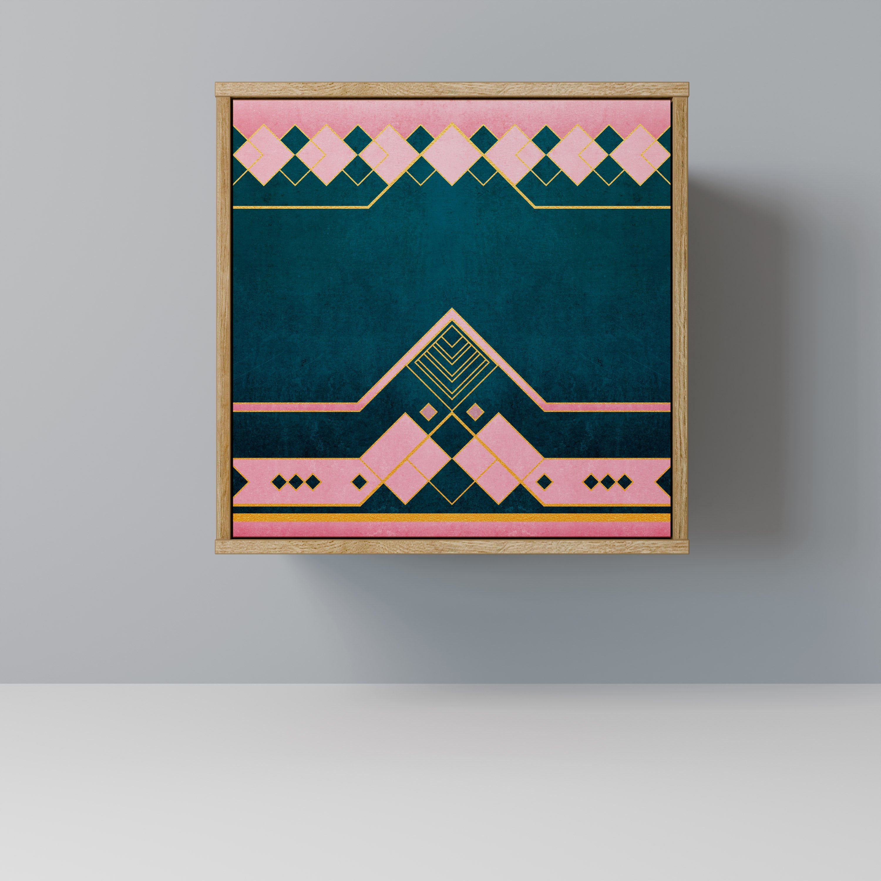 ROYAL COMPOSITION Aparador de 1 Porta em Efeito Carvalho