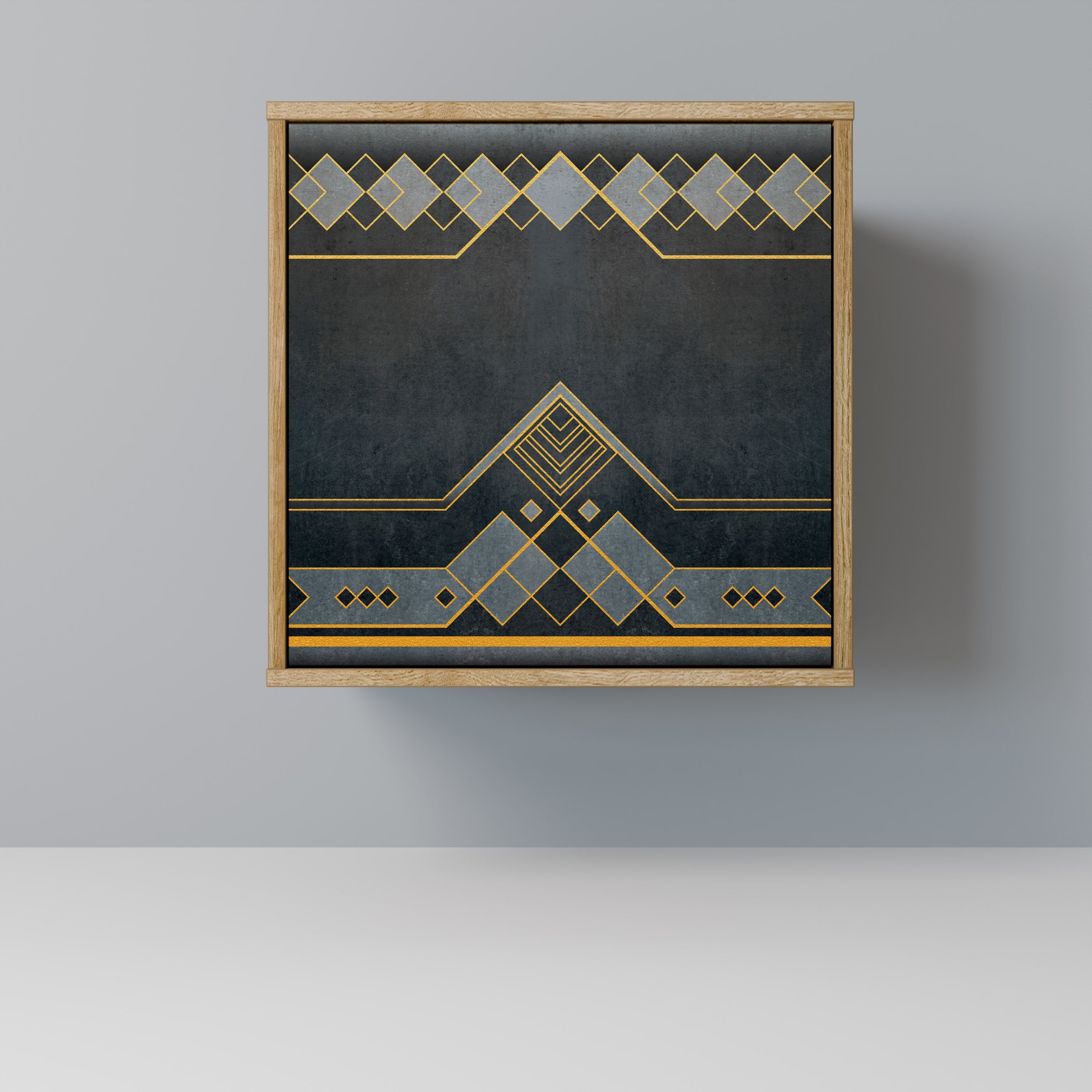 ROYAL ORDINARINESS Aparador de 1 Porta em Efeito Carvalho