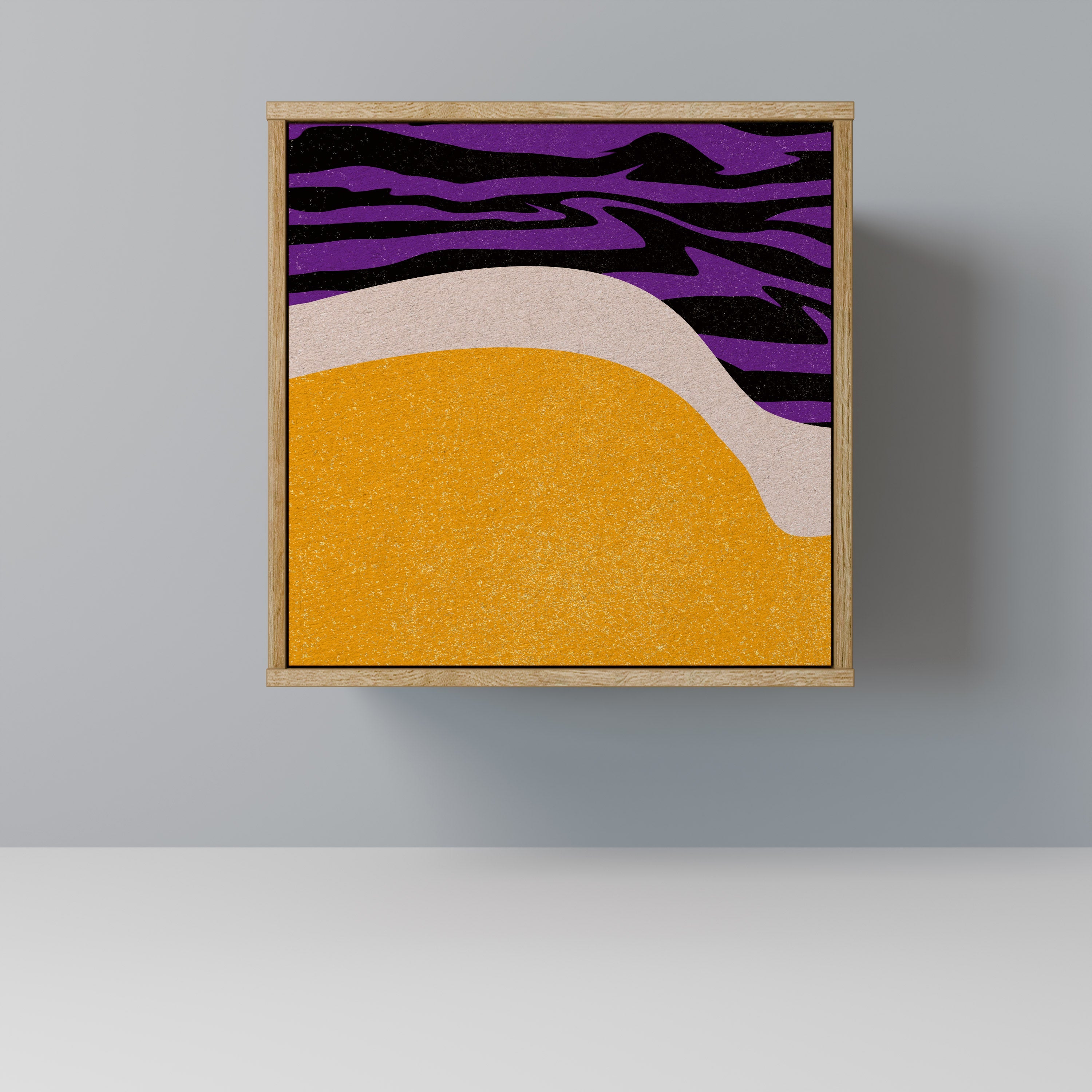 INDEPENDENT BORDER Aparador de 1 Porta em Efeito Carvalho