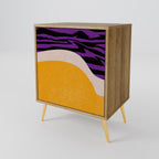 INDEPENDENT BORDER Aparador de 1 Porta em Efeito Carvalho