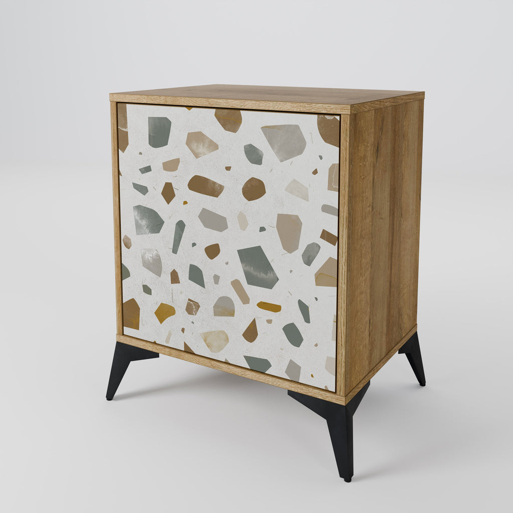 PIECES OF TOMORROW 1-Door Sideboard in Oak Effect