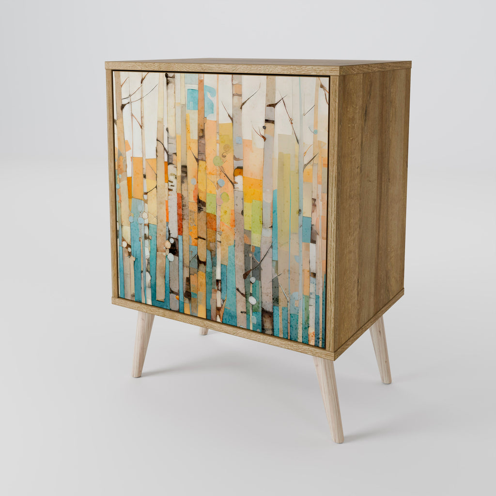 BIRCH KALEIDOSCOPE 1-Door Sideboard in Oak Effect