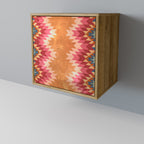 INDIAN FOLK Aparador de 1 Porta em Efeito Carvalho