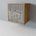 GRAIN LINES 1-Door Sideboard in Oak Effect