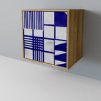 THE RIGHT PLACES Aparador de 1 Porta em Efeito Carvalho