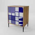 THE RIGHT PLACES Aparador de 1 Porta em Efeito Carvalho