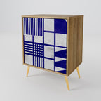 THE RIGHT PLACES Aparador de 1 Porta em Efeito Carvalho