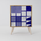 THE RIGHT PLACES Aparador de 1 Porta em Efeito Carvalho