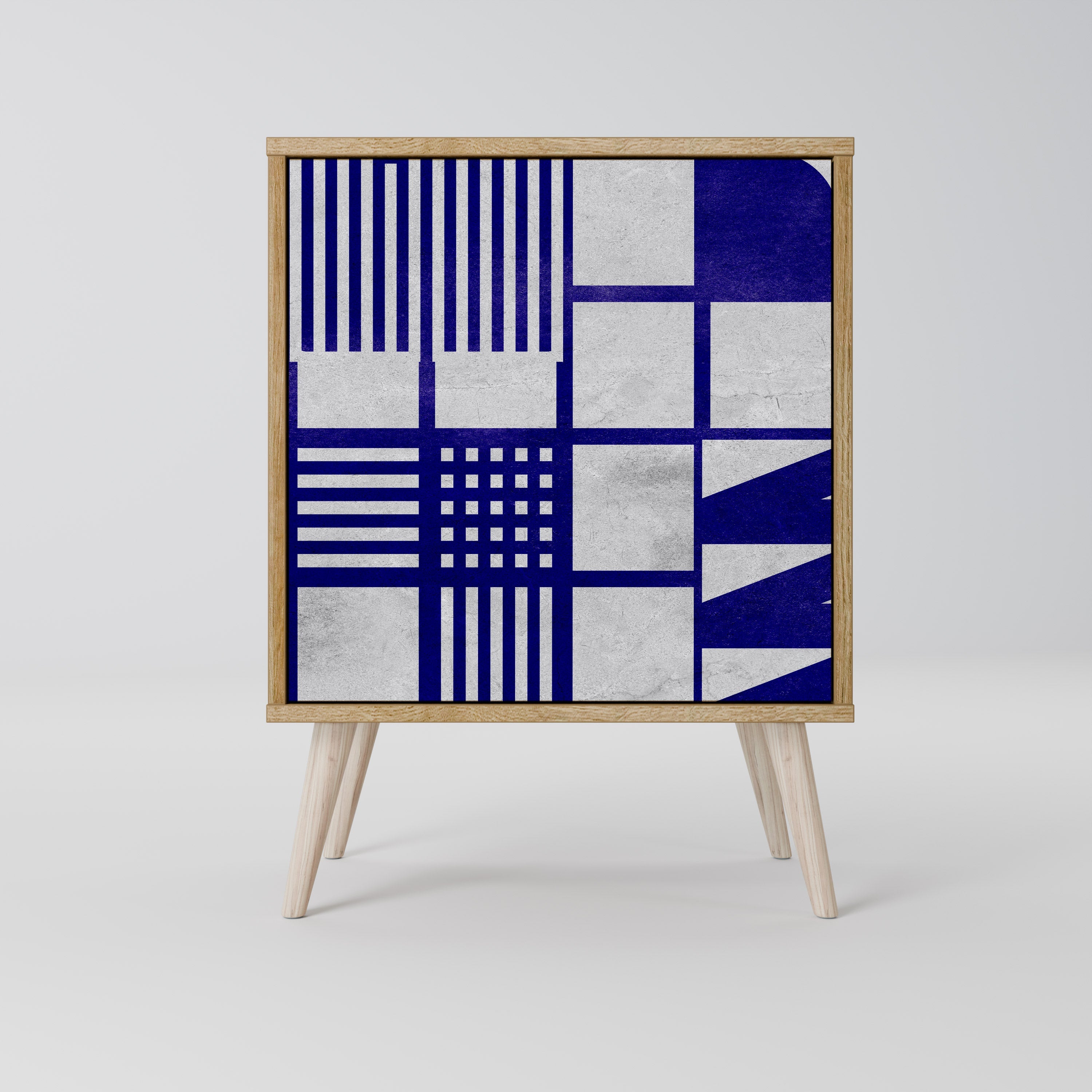 THE RIGHT PLACES Aparador de 1 Porta em Efeito Carvalho