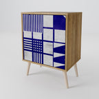 THE RIGHT PLACES Aparador de 1 Porta em Efeito Carvalho