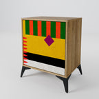 VIVID ART 1-Door Sideboard in Oak Effect
