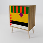 VIVID ART 1-Door Sideboard in Oak Effect
