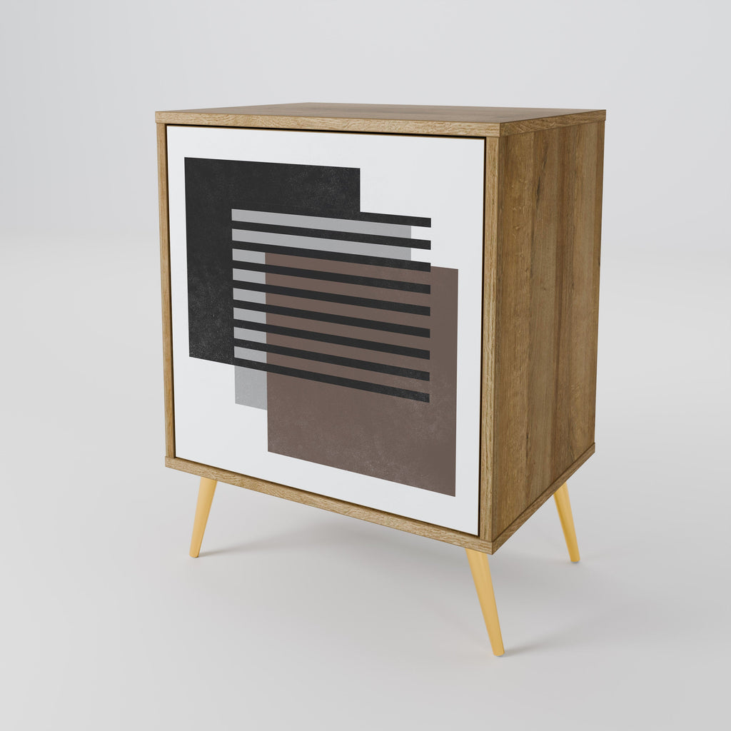 SHADOW SYNCHRONY 1-Door Sideboard in Oak Effect