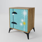 PATHS TO HAPPINESS Aparador de 1 Porta em Efeito Carvalho