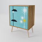 PATHS TO HAPPINESS Aparador de 1 Porta em Efeito Carvalho