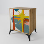 INTERSTELLAR VIBES 1-Door Sideboard in Oak Effect