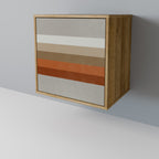 PECULIAR TRAIL Aparador de 1 Porta em Efeito Carvalho