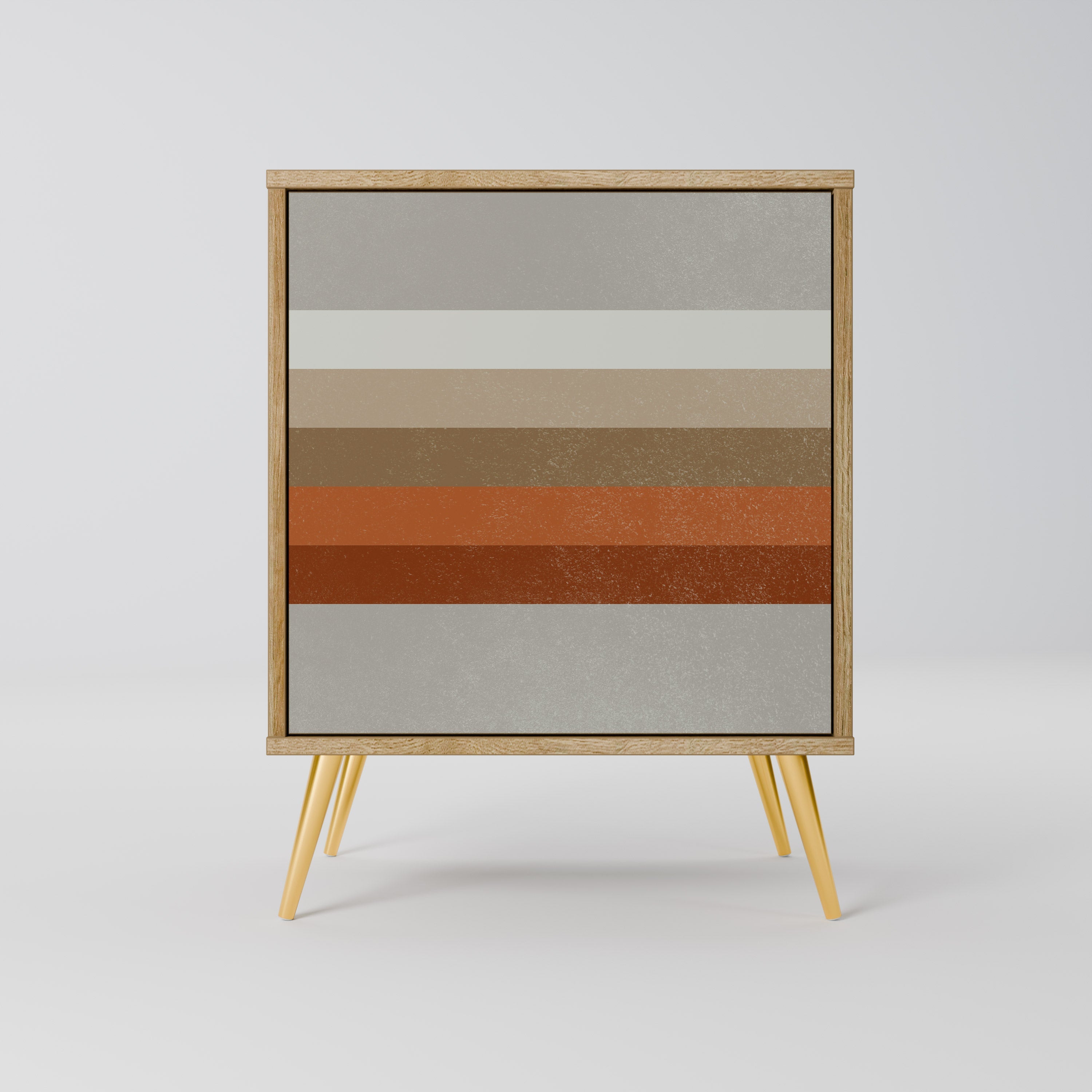 PECULIAR TRAIL Aparador de 1 Porta em Efeito Carvalho