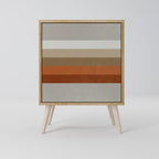 PECULIAR TRAIL Aparador de 1 Porta em Efeito Carvalho