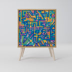 MEMORIES MAP 1-Door Sideboard in Oak Effect