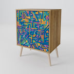 MEMORIES MAP 1-Door Sideboard in Oak Effect