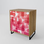 KALEIDOSCOPIC CUBISM 1-Door Sideboard in Oak Effect