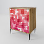 KALEIDOSCOPIC CUBISM 1-Door Sideboard in Oak Effect