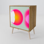 SYMPHONY OF COLORS Aparador de 1 Porta em Efeito Carvalho