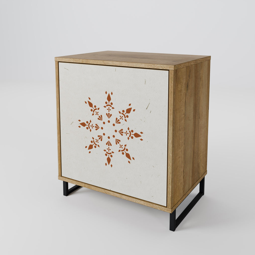 DAILY HARMONY Aparador de 1 Porta em Efeito Carvalho