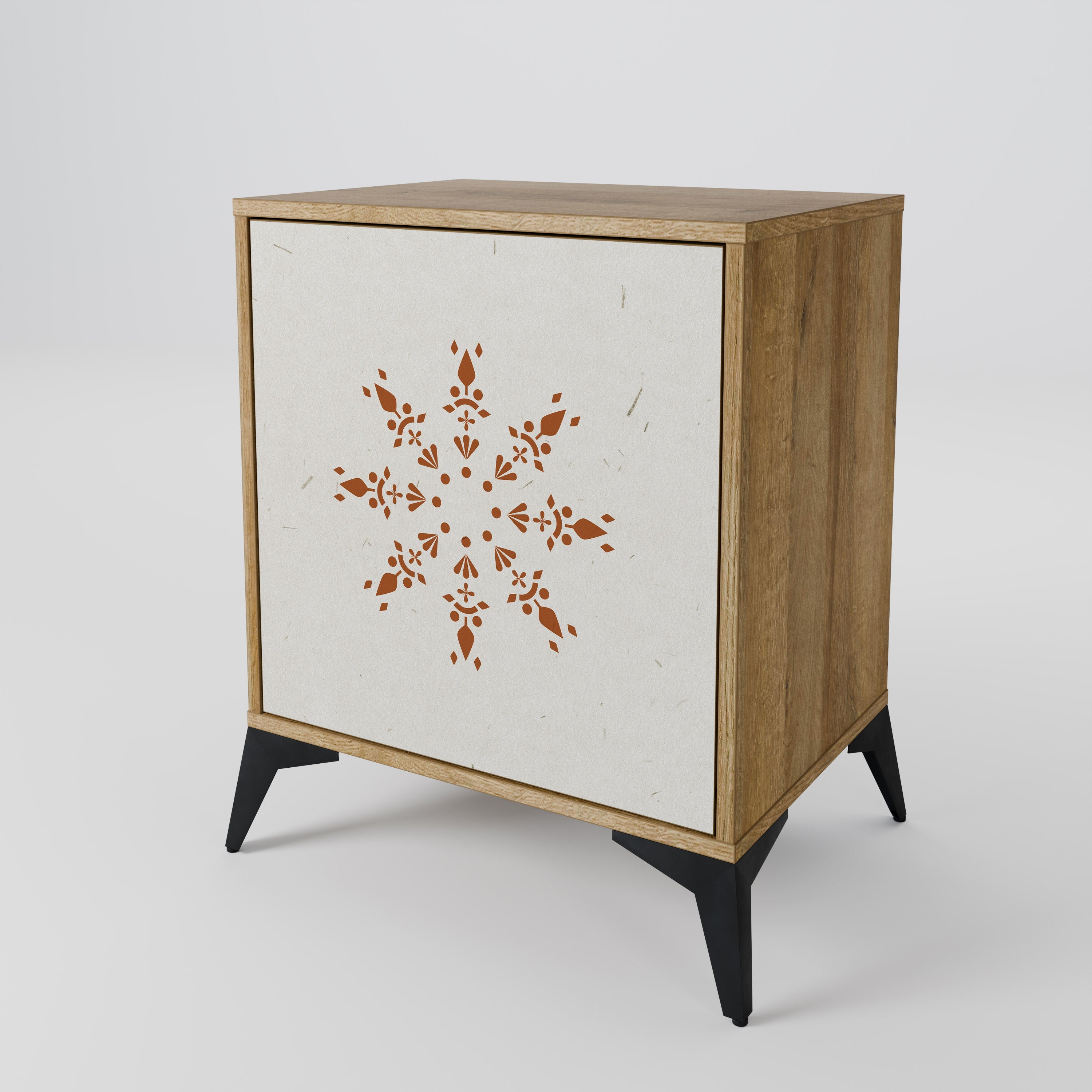 DAILY HARMONY Aparador de 1 Porta em Efeito Carvalho