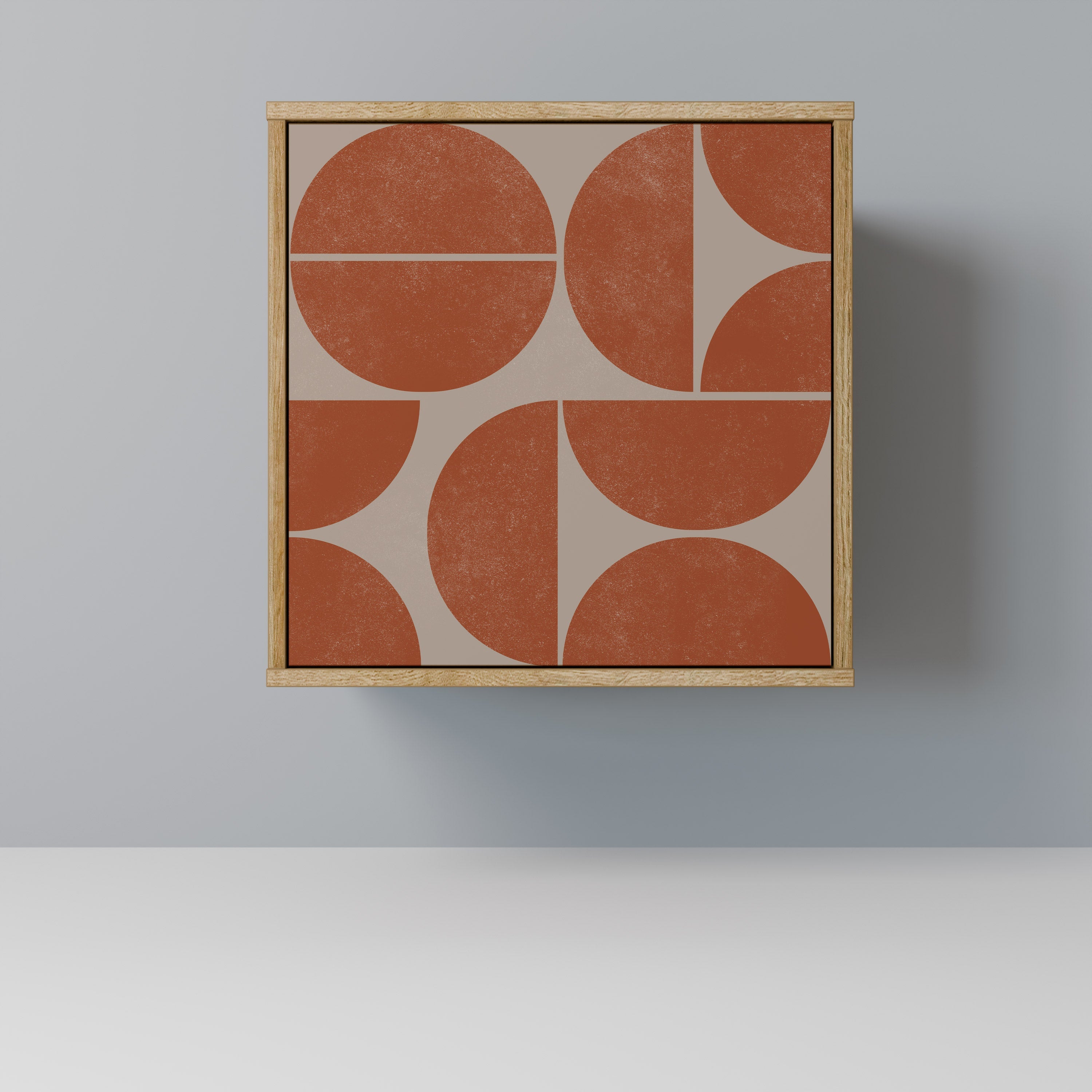 REPETITION COMPULSION Aparador de 1 Porta em Efeito Carvalho