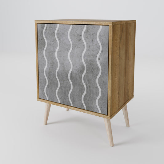 WAVES OF CONCRETE 1-Door Sideboard