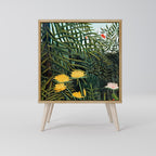 VIRGIN FOREST WITH SUNSET Aparador de 1 Porta em Efeito Carvalho