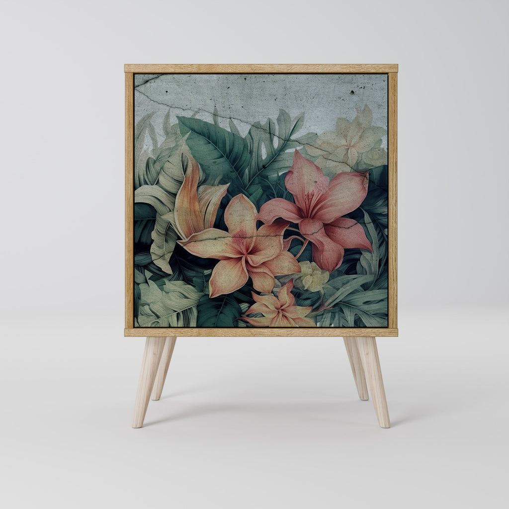 HEAVENLY BLOOM Aparador de 1 Porta em Efeito Carvalho