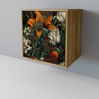 MIDNIGHT SPROUT Aparador de 1 Porta em Efeito Carvalho