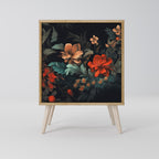 IMAGINARY BLOSSOM Aparador de 1 Porta em Efeito Carvalho