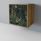 FERN FLOWERS Aparador de 1 Porta em Efeito Carvalho