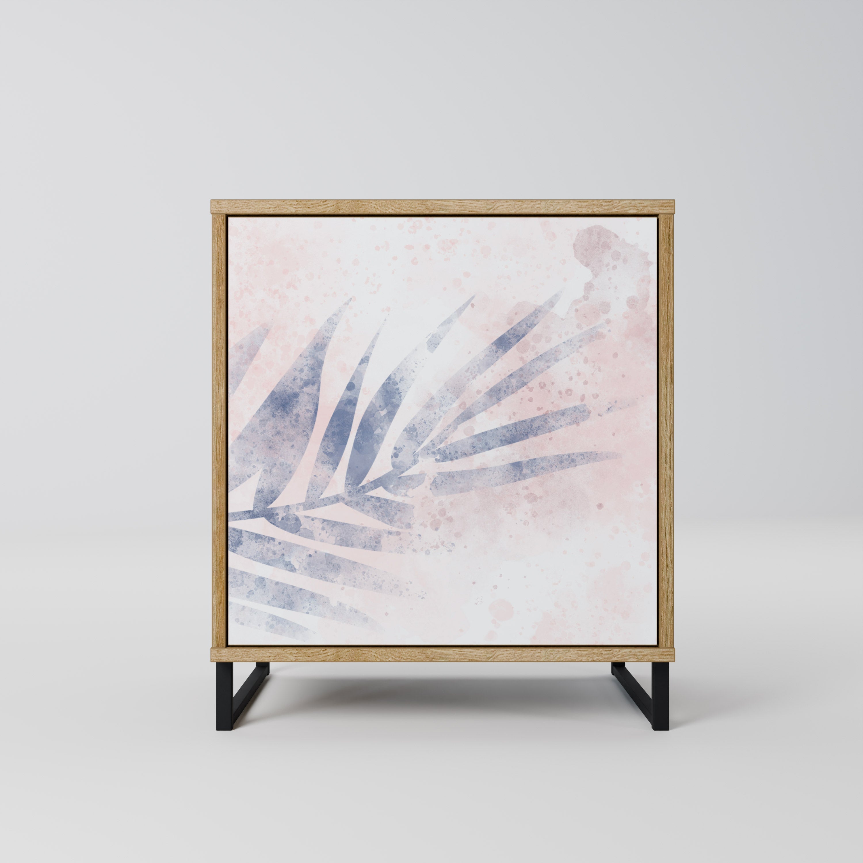 TIMELESS FLOAT Aparador de 1 Porta em Efeito Carvalho